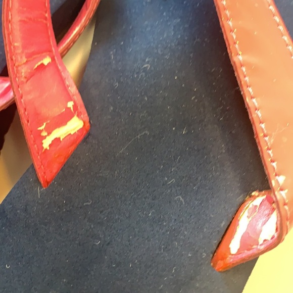 Margaritaville Navy & Pink flip flops size M / 9 - Picture 6 of 11